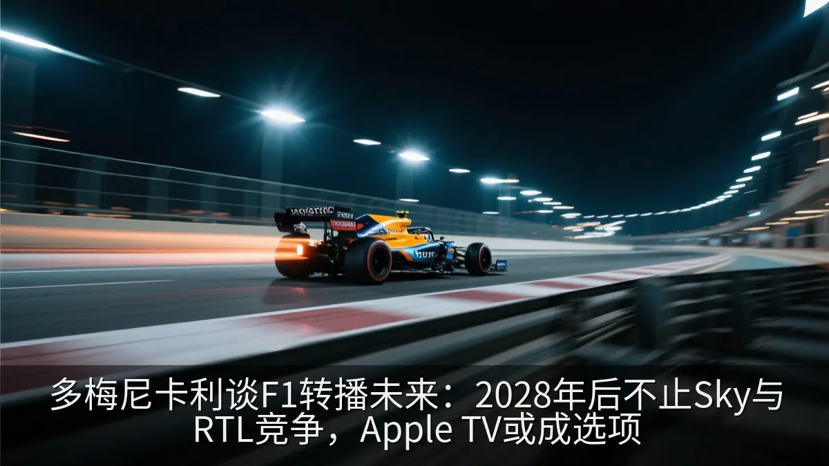 多梅尼卡利谈F1转播未来：2028年后不止Sky与RTL竞争，Apple TV或成选项