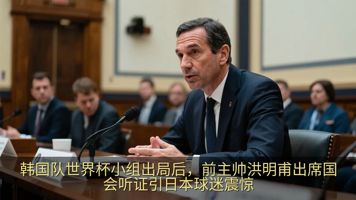 韩国队世界杯小组出局后，前主帅洪明甫出席国会听证引日本球迷震惊